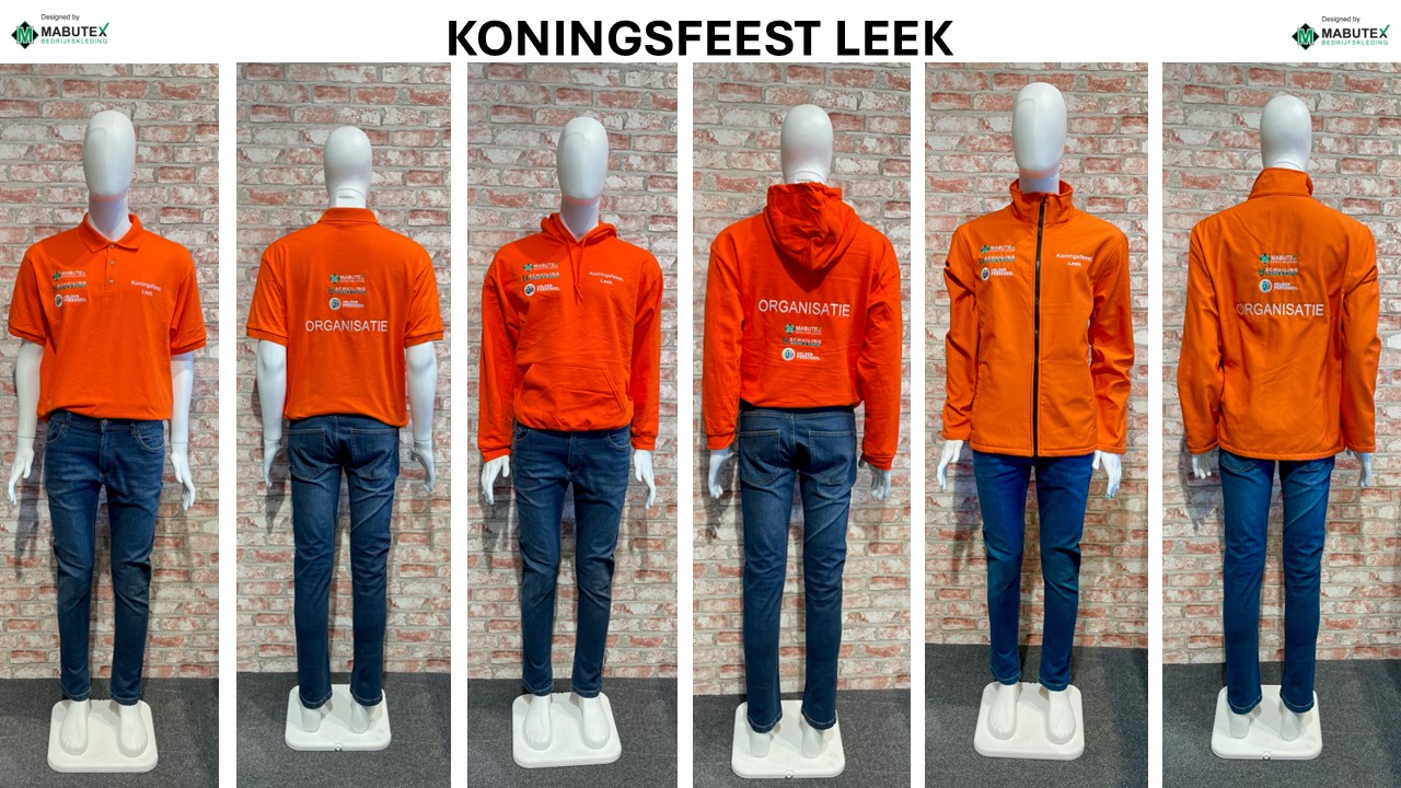 Evenementen promotionele kleding bij MABUTEX Bedrijfskleding in Leek