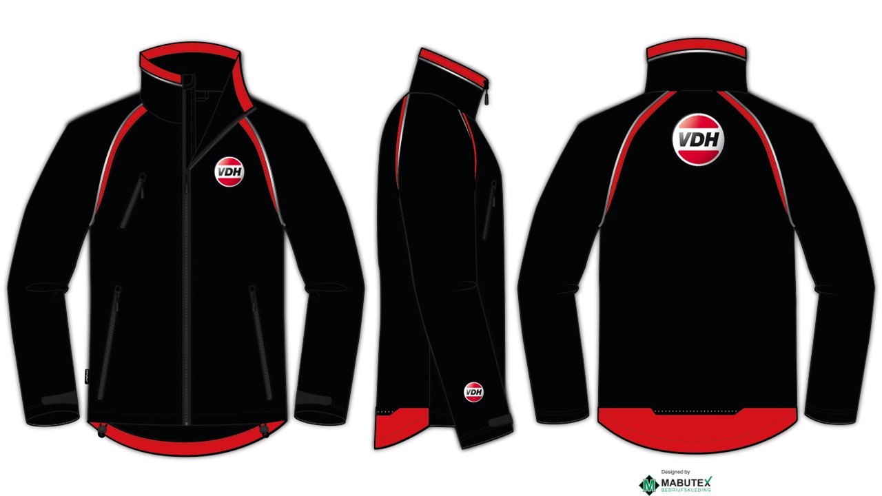 VDH Roden custom made duurzame softshelljassen – MABUTEX Bedrijfskleding Leek