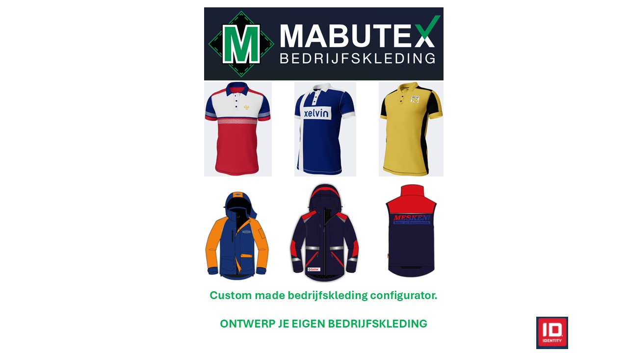 Custom made bedrijfskleding configurator | ontwerp je eigen bedrijfskleding MABUTEX Bedrijfskleding Leek